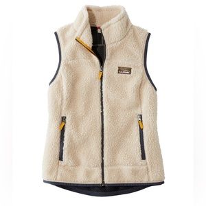 LL bean Sherpa zip vest